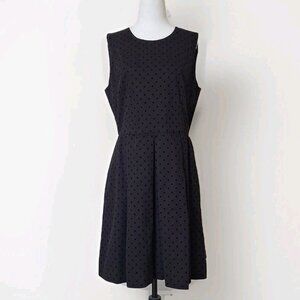 GAP BLACK POLKA DOT DRESS WITH POCKETS!  SIZE 12 NWT